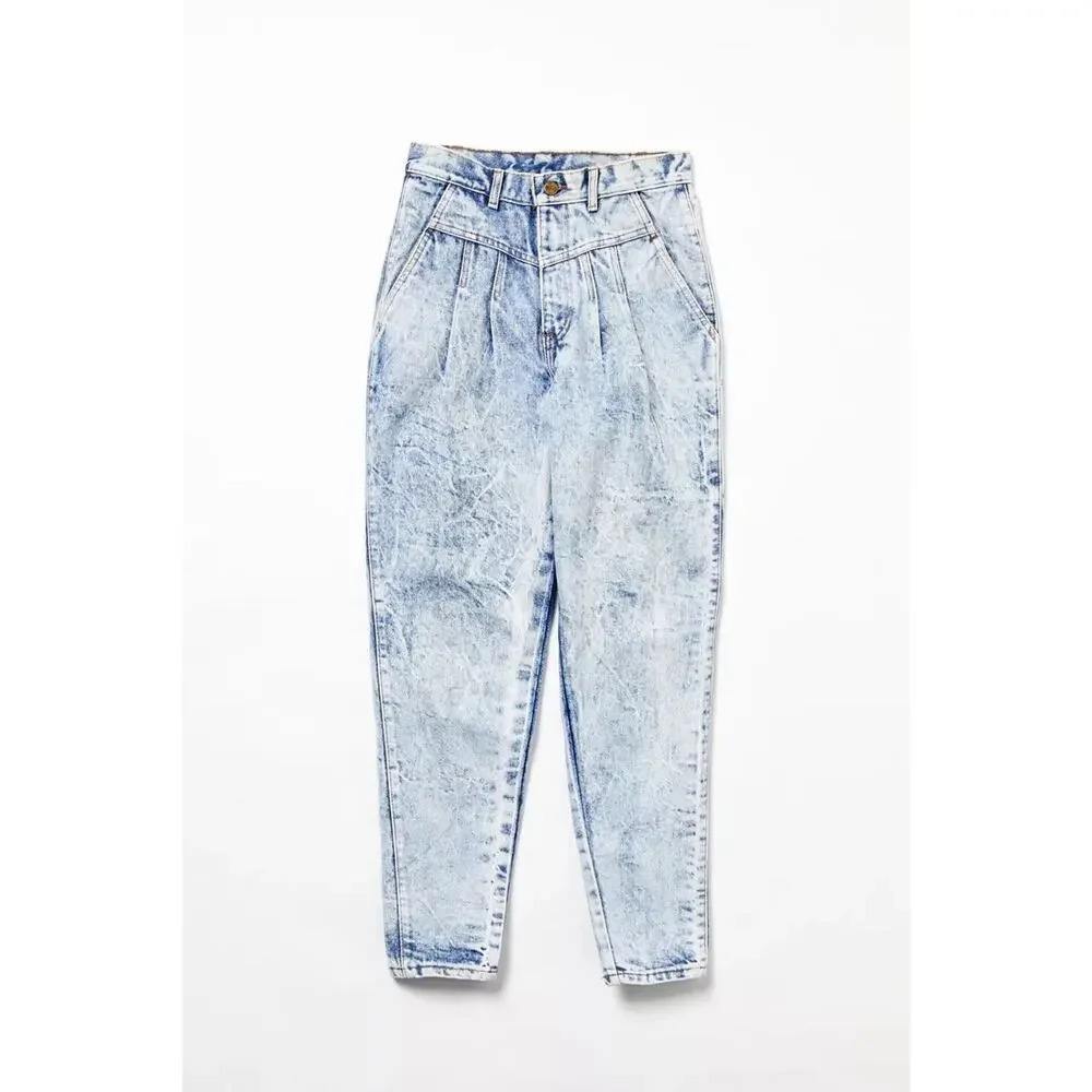 Urban Outfitters BDG Vintage Tapered Acid Wash Jean Denim Size 25 Cotton Women’s